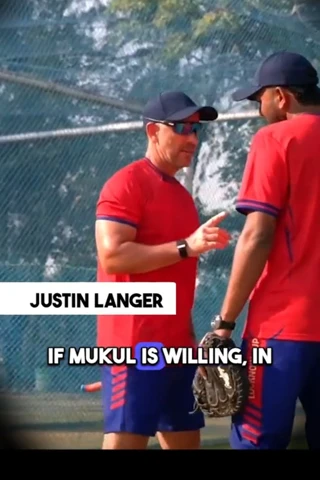 Justin Langer trains Mukul Choudhary 🔥