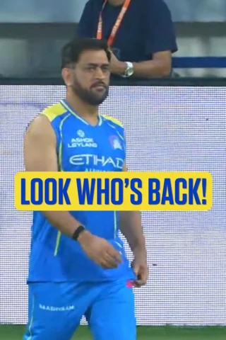 Dhoni returns 🟡