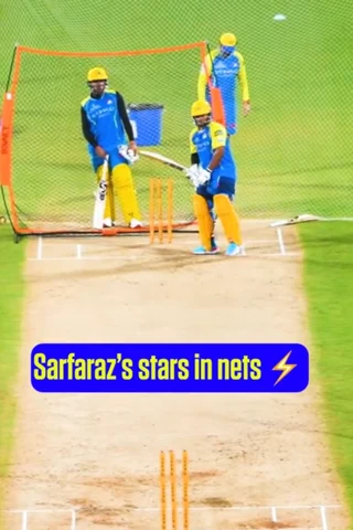 Sarfaraz stars in nets too 🌟